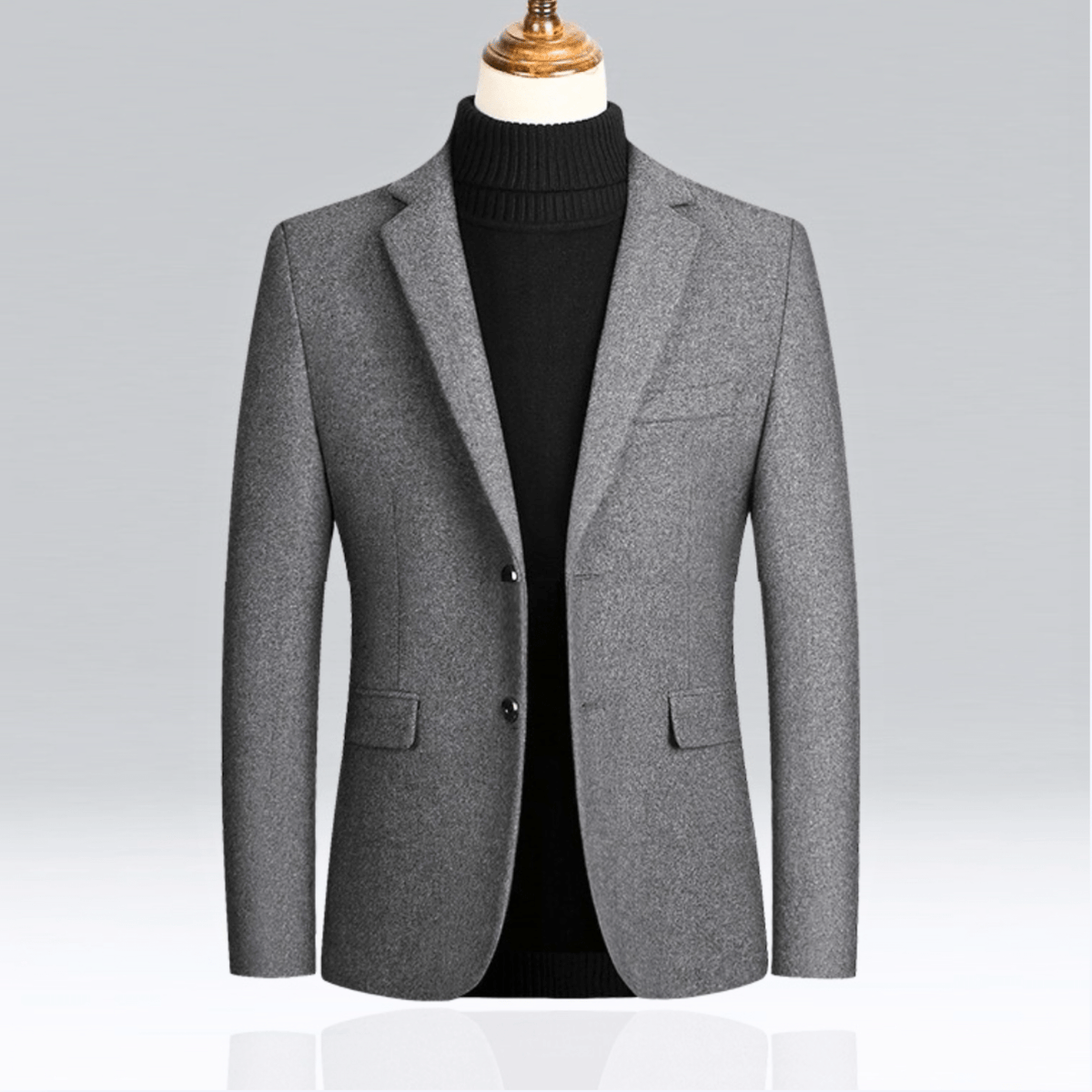 Duran Men’s Wool Blazer – Tailored Fit Sport Jacket with Sleek Lining & Front Pockets