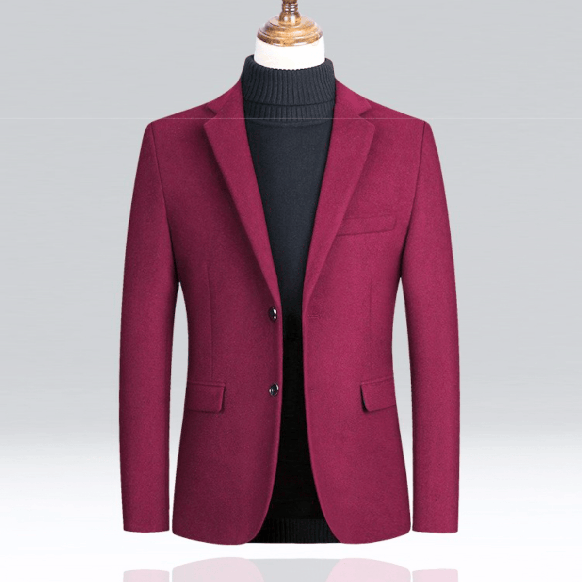 Duran Men’s Wool Blazer – Tailored Fit Sport Jacket with Sleek Lining & Front Pockets