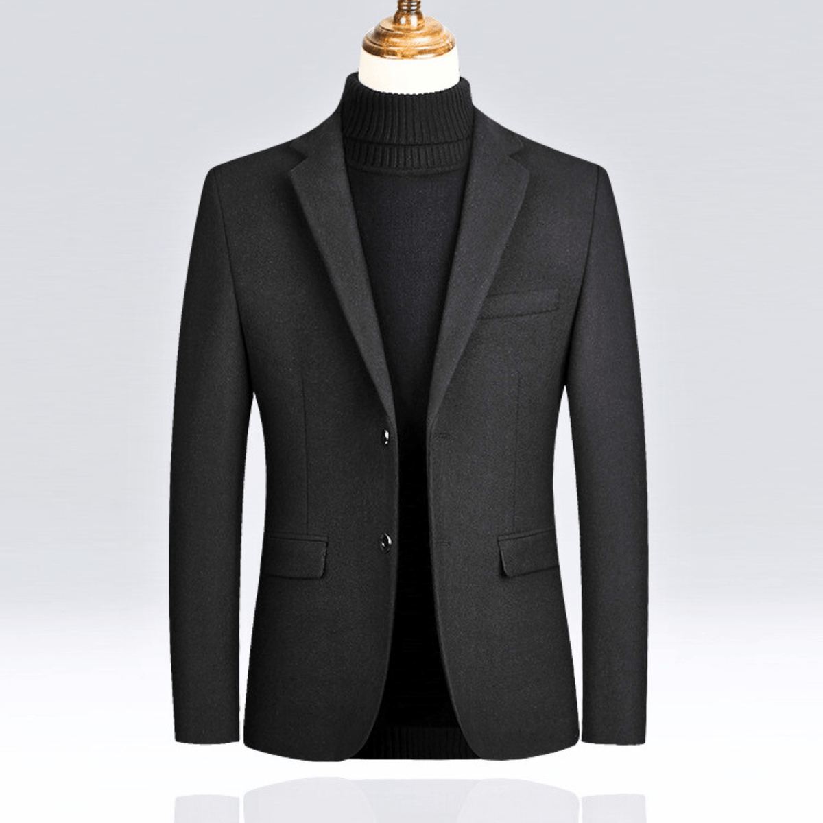 Duran Men’s Wool Blazer – Tailored Fit Sport Jacket with Sleek Lining & Front Pockets