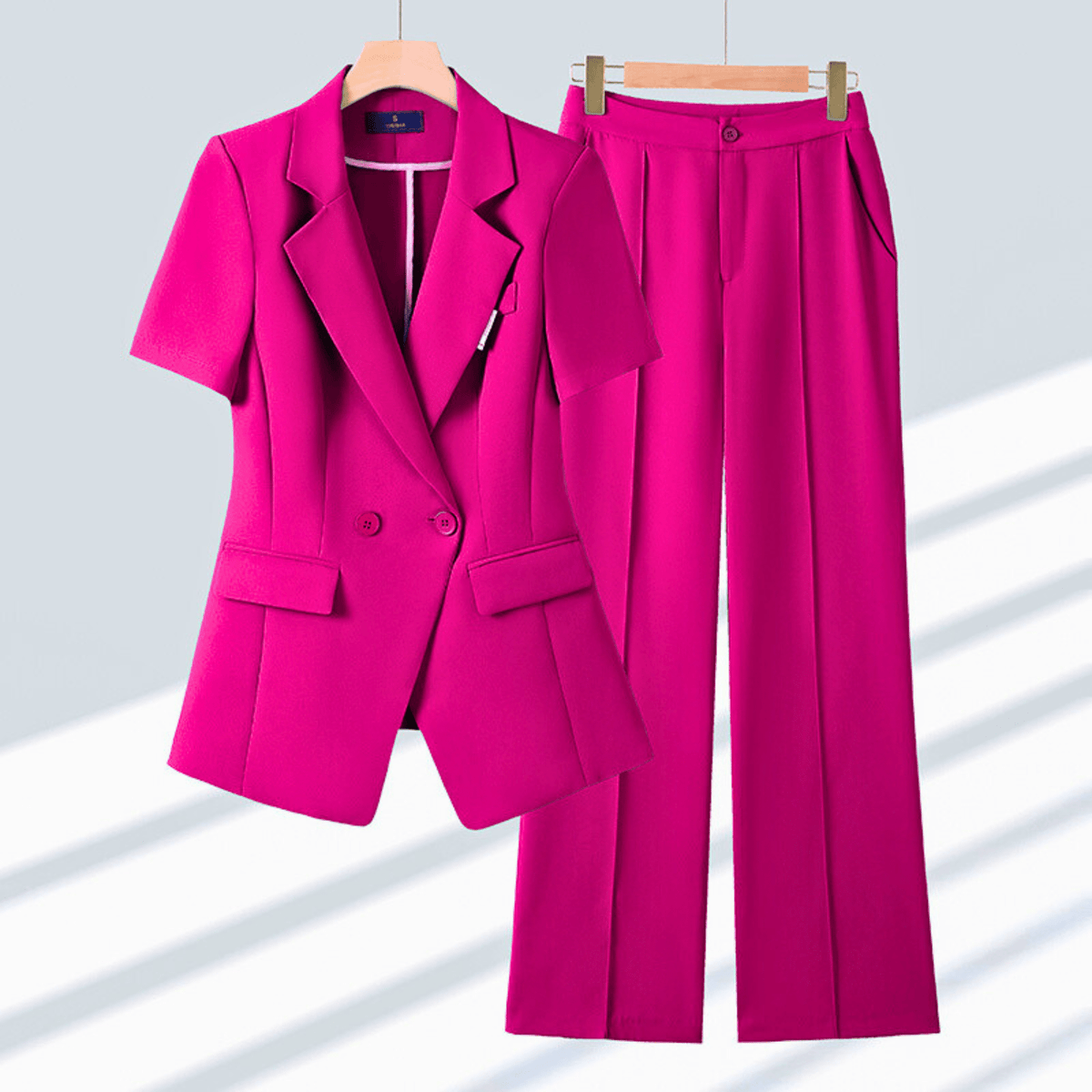 Mayflor Women’s Blazer Set – Tailored Blazer and Pants for Summer Elegance