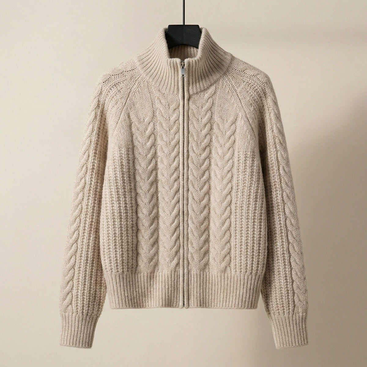 Sienna Women’s Wool Zip Knit Cardigan