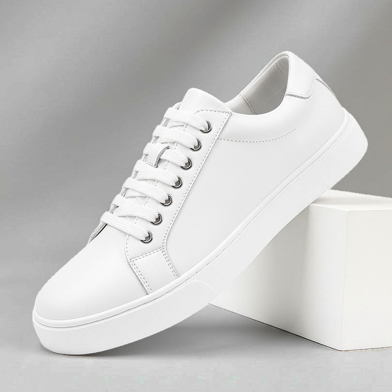 Lorenzo Men’s Leather Sneakers – Premium Comfort & Durable Grip