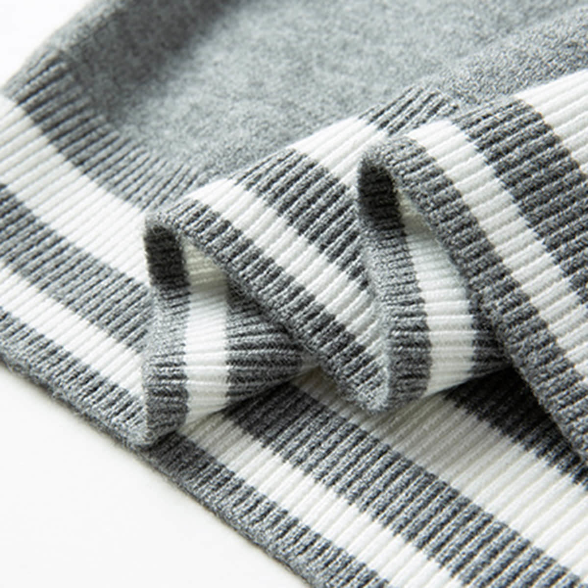 Danillo Men’s Sweater – Soft Wool Pullover with Sporty Striped Sleeves
